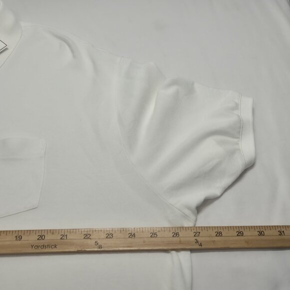 Roundtree Yorke Heritage Collection Polo Shirt White short Sleeve Size XXL (32) - Picture 8 of 11